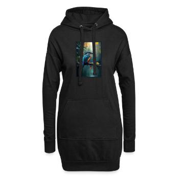 Martin-pêcheur Martin-pêcheur - Sweat-shirt à capuche long Femme - noir - Devant