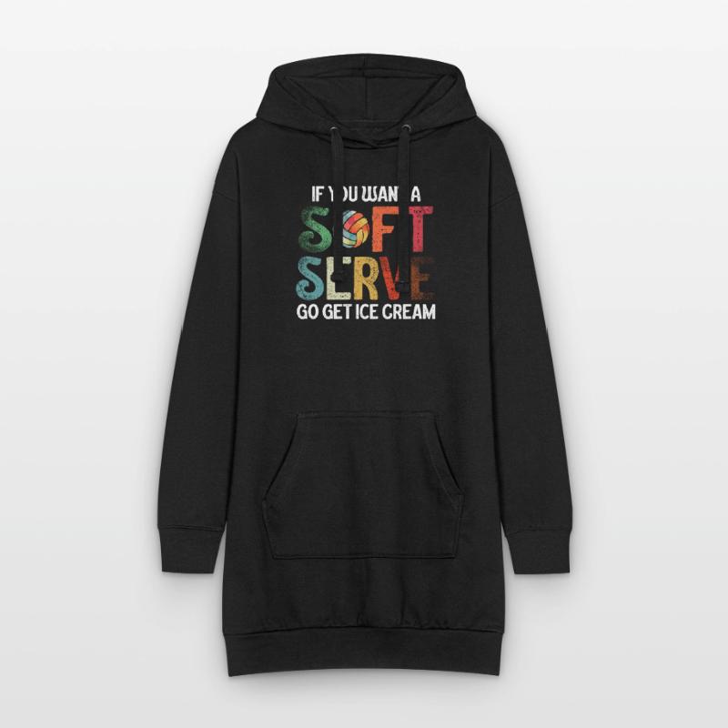 Wenn Sie ein Softeis wollen, holen Sie sich Eis Hoodie-Kleid