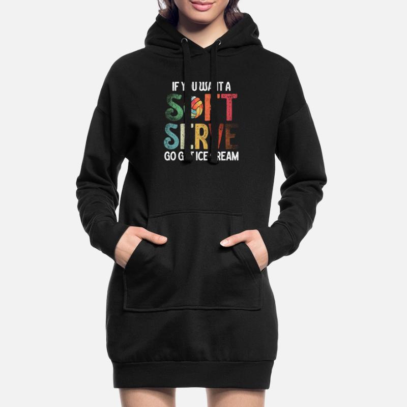 Wenn Sie ein Softeis wollen, holen Sie sich Eis Hoodie-Kleid