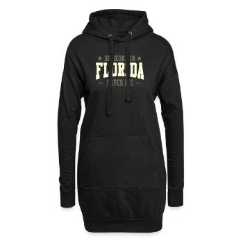 Jemand in Florida liebt mich - Hoodie-Kleid - Schwarz - Vorne