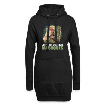 Macaque Macaque - Sweat-shirt à capuche long Femme - noir - Devant