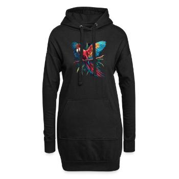 L’ère de l’ara - Sweat-shirt à capuche long Femme - noir - Devant