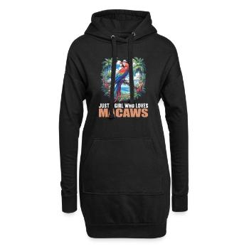 L’ère de l’ara - Sweat-shirt à capuche long Femme - noir - Devant
