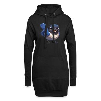 Elstern Elster - Hoodie-Kleid - Schwarz - Vorne