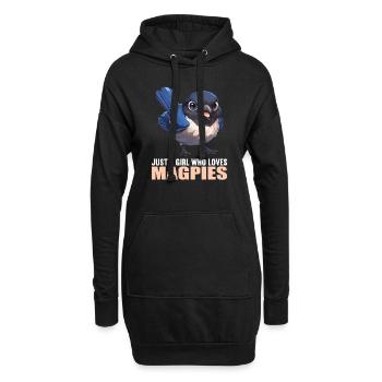 Pies Pie - Sweat-shirt à capuche long Femme - noir - Devant