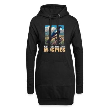 Pies Pie - Sweat-shirt à capuche long Femme - noir - Devant