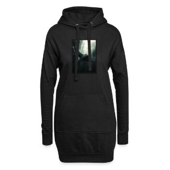 Raies manta Raies manta - Sweat-shirt à capuche long Femme - noir - Devant