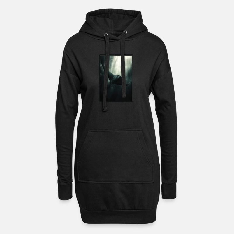 Mantas Manta Rochen - Hoodie-Kleid - Schwarz