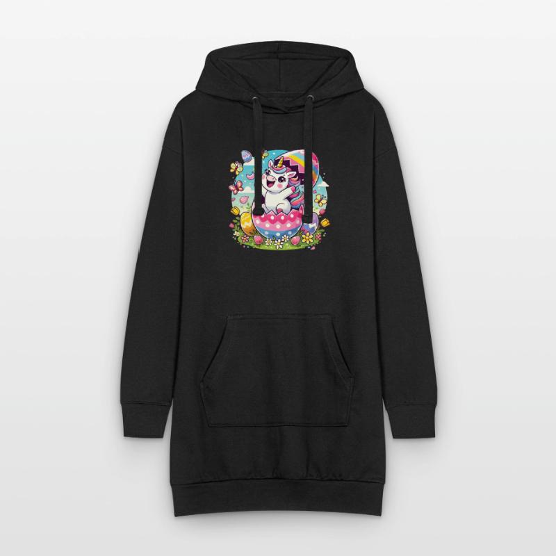 Easter Happy Easter Easter Bunny Easter Egg Spring Hoodie Dress