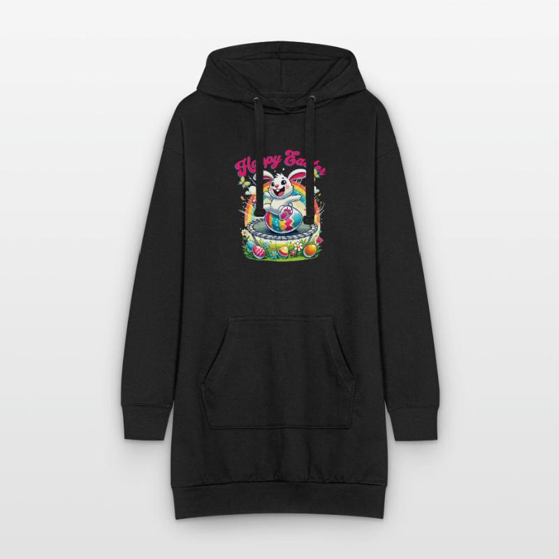 Easter Happy Easter Easter Bunny Easter Egg Spring Hoodie Dress