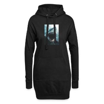 Mégalodons Megalodon - Sweat-shirt à capuche long Femme - noir - Devant