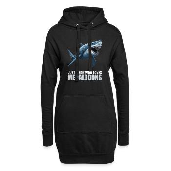 Mégalodons Megalodon - Sweat-shirt à capuche long Femme - noir - Devant