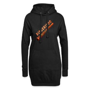 DIDGERIDOO - Hoodie-Kleid - Schwarz - Vorne