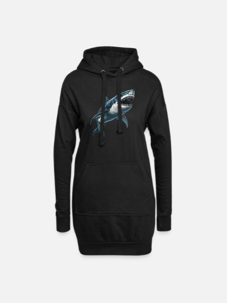 Haie Hai - Hoodie-Kleid - Schwarz