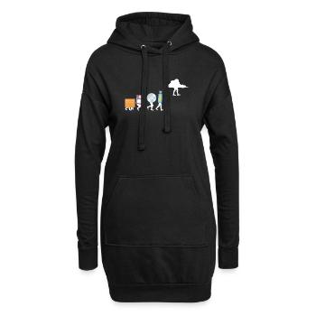 Programmierer Computercodierungssoftwareentwickler - Hoodie-Kleid - Schwarz - Vorne