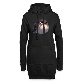 Spottdrosseln Spottdrossel - Hoodie-Kleid - Schwarz - Vorne