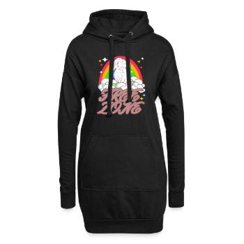 Kein Osterfest free zone - Hoodie-Kleid - Schwarz - Vorne