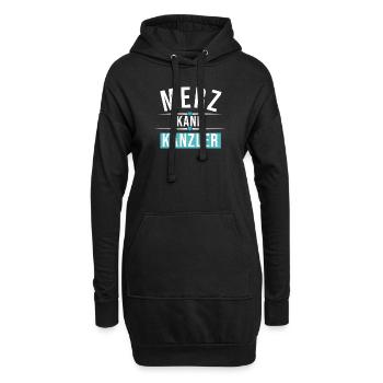 Merz kann Kanzler - Hoodie-Kleid - Schwarz - Vorne