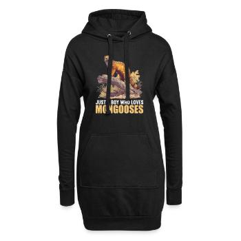 Mungos Mungo - Hoodie-Kleid - Schwarz - Vorne
