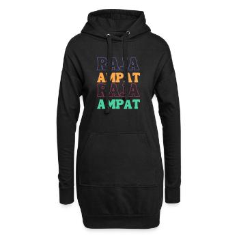 Colorful Raja Ampat - Hoodie Dress - black - Front