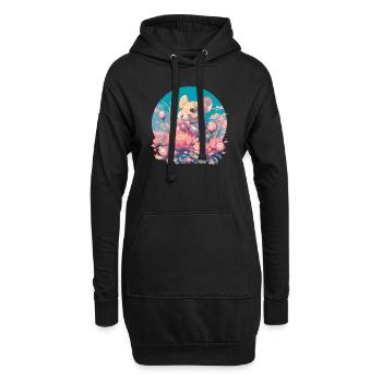 Mäuse Maus - Hoodie-Kleid - Schwarz - Vorne