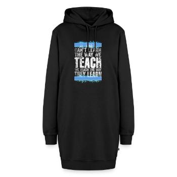 Autismus-Bewusstsein SPED Lehrer lernen - Hoodie-Kleid - Schwarz - Vorne