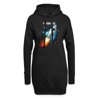 RAKETE MARS FORWARD - Hoodie-Kleid - Schwarz - Vorne