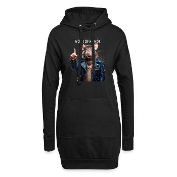 RATS WORD OF HONOR - Hoodie-Kleid - Schwarz - Vorne