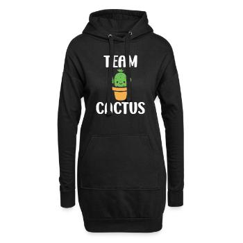 Kaktus - Hoodie-Kleid - Schwarz - Vorne