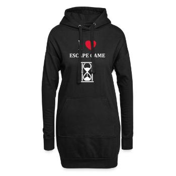 Escape game - Hoodie Dress - black - Front