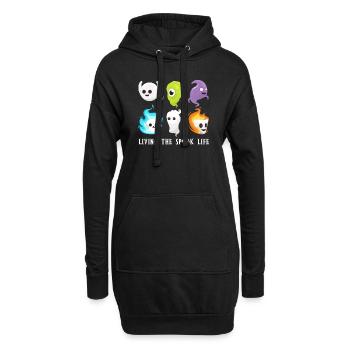 Vivre la vie fantôme Spook Life Appât - Sweat-shirt à capuche long Femme - noir - Devant