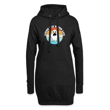 Vivre la vie fantôme Spook Life Appât - Sweat-shirt à capuche long Femme - noir - Devant
