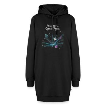 S’articuler autour de la conception de la physique quantique - Sweat-shirt à capuche long Femme - noir - Devant