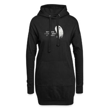 Vorsicht vor Geisterködern in der Stadt gruselig - Hoodie-Kleid - Schwarz - Vorne