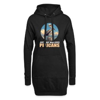 Pelikane Pelikan - Hoodie-Kleid - Schwarz - Vorne