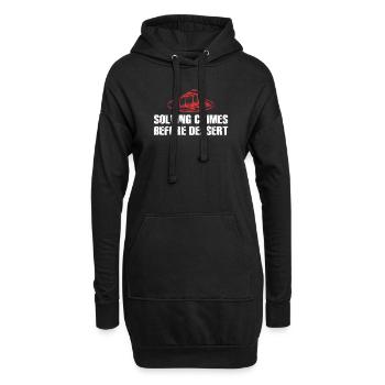 Murder Mystery Dinner Fun Night - Sweat-shirt à capuche long Femme - noir - Devant