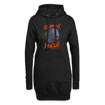 Ernsthaft in Sachen Diskusfisch seit 2014 - Hoodie-Kleid - Schwarz - Vorne