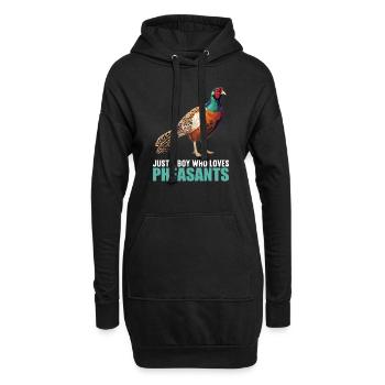 Fasane Fasan - Hoodie-Kleid - Schwarz - Vorne