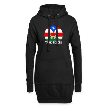 Taino fait écho à l’héritage portoricain des Coqui - Sweat-shirt à capuche long Femme - noir - Devant