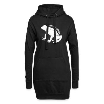 Taíno spiegelt den Stolz seiner karibischen Abstammung wider - Hoodie-Kleid - Schwarz - Vorne