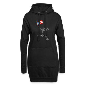 Taíno fait écho à la fierté de l’ascendance caribéenne - Sweat-shirt à capuche long Femme - noir - Devant
