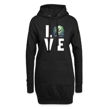 Gottesanbeterinnenen Gottesanbeterin - Hoodie-Kleid - Schwarz - Vorne
