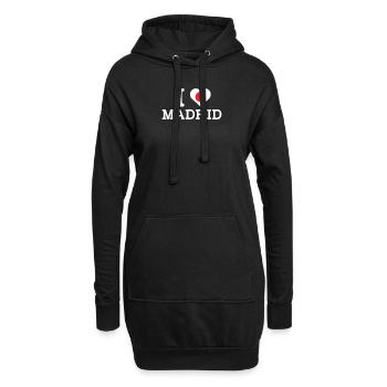 I Love Madrid Cool I Love Wrong Flag Japan Flag - Hoodie-Kleid - Schwarz - Vorne