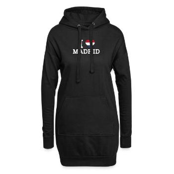 I Love Madrid Cool I Love Wrong Flag Niederlande - Hoodie-Kleid - Schwarz - Vorne