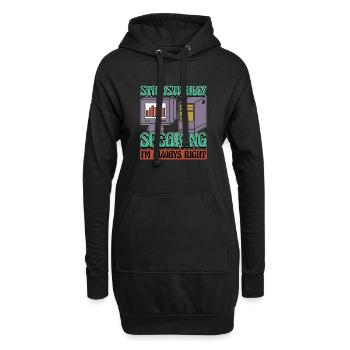 Statisticien Statistiquement parlant Analyse de données - Sweat-shirt à capuche long Femme - noir - Devant
