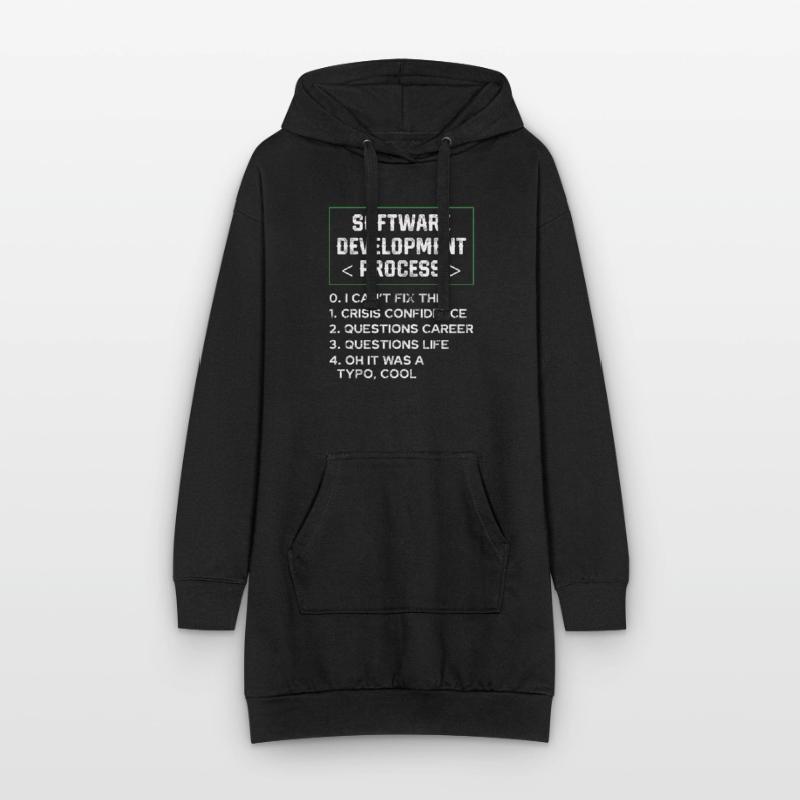 Software Development Process Humor Programmer Hoodie Dress