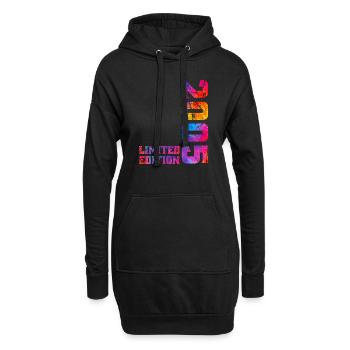 20 Ans Né en 2005 20ème Anniversaire Garçon Fille - Sweat-shirt à capuche long Femme - noir - Devant