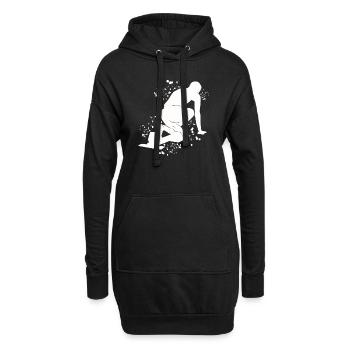 Sprinter Colorsplash Sprintender Sprint - Hoodie-Kleid - Schwarz - Vorne