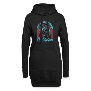 Music Teacher Every Day Is A Symphony Music Lover - Hoodie-Kleid - Schwarz - Vorne