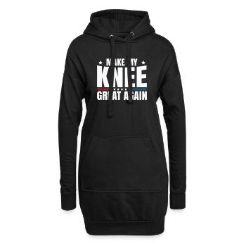 Rendre mon genou à nouveau grand. Drôle de récupération - Sweat-shirt à capuche long Femme - noir - Devant